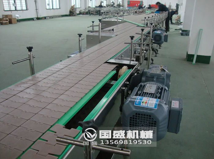 轉彎餅干冷卻鏈板輸送機